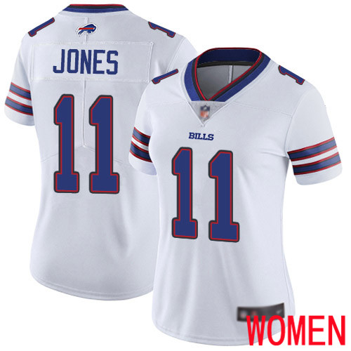 Women Buffalo Bills #11 Zay Jones White Vapor Untouchable Limited Player NFL Jersey